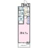 ジュネスIII 1Kの間取り