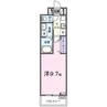 ジュネスIII 1Kの間取り