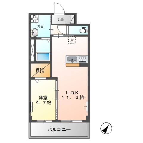 間取り図 Moon stone（ムーン　ストーン）