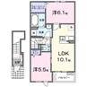 グレイス　キュウエイ 2LDKの間取り