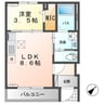 Kanon （カノン） 1LDKの間取り