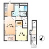 シルクII 1LDKの間取り