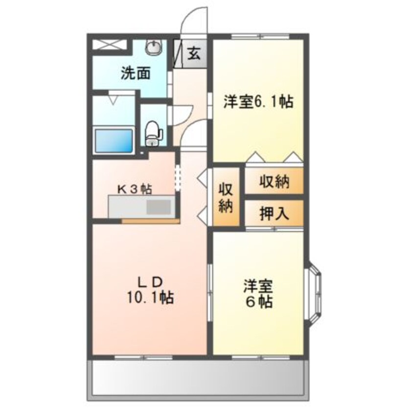 間取図 Le　Espoir（ラエスポワール）