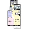 ソフィアグレイス壱番館 1LDKの間取り