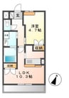 ピアリーヒルズ 1LDKの間取り