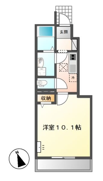 間取図 ハッピークローバーB棟