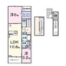 フォンテーヌ春日 2LDKの間取り