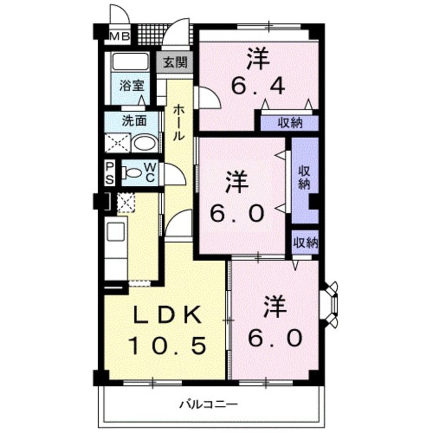 間取図 グランセレッソ壱番館