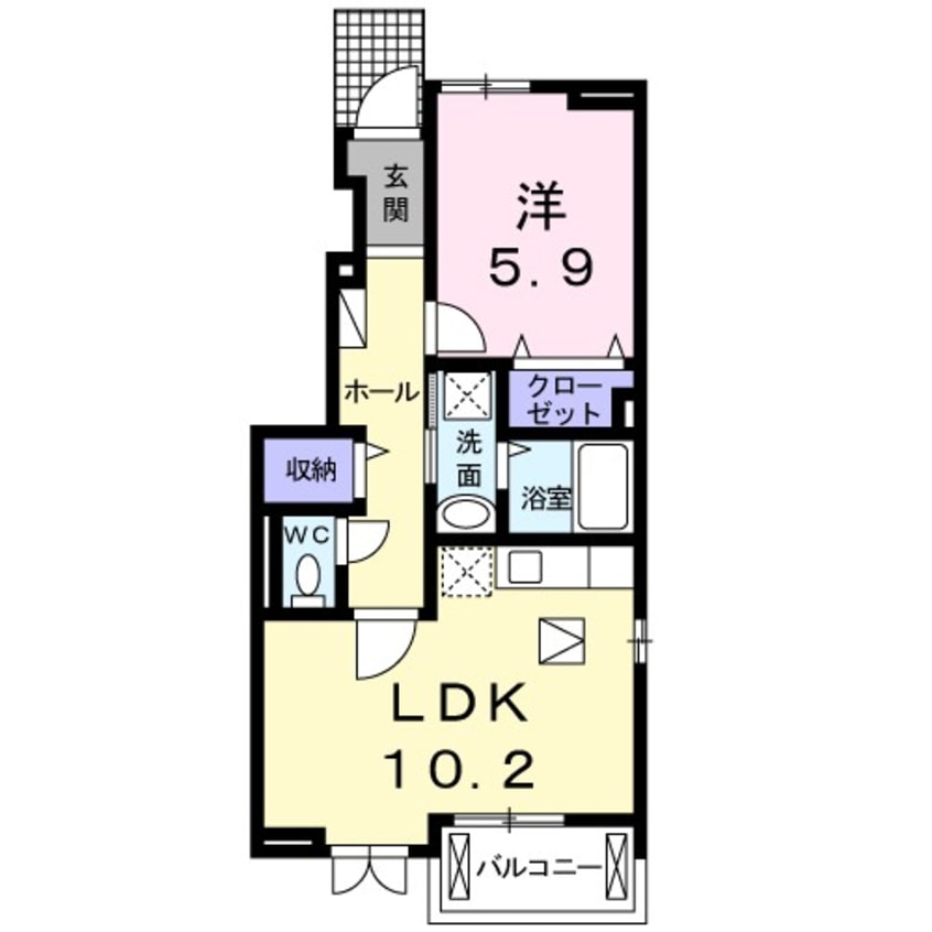 間取図 ノートル・レーヴＤ