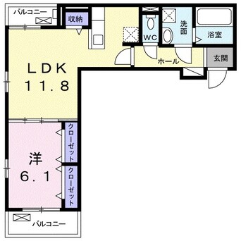 間取図 ラ・ヴァール