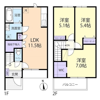 間取図 La Fraise　B