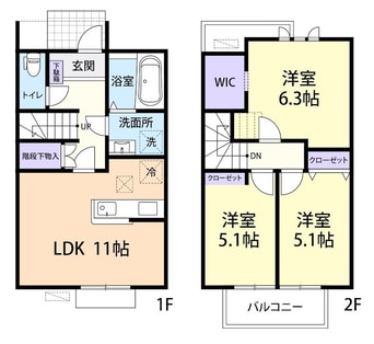 間取図 La Fraise　A