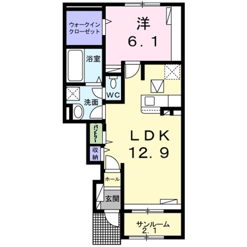 間取図 ルークスI