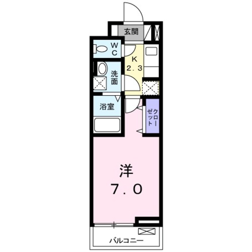 間取図 パルシャス　二の宮