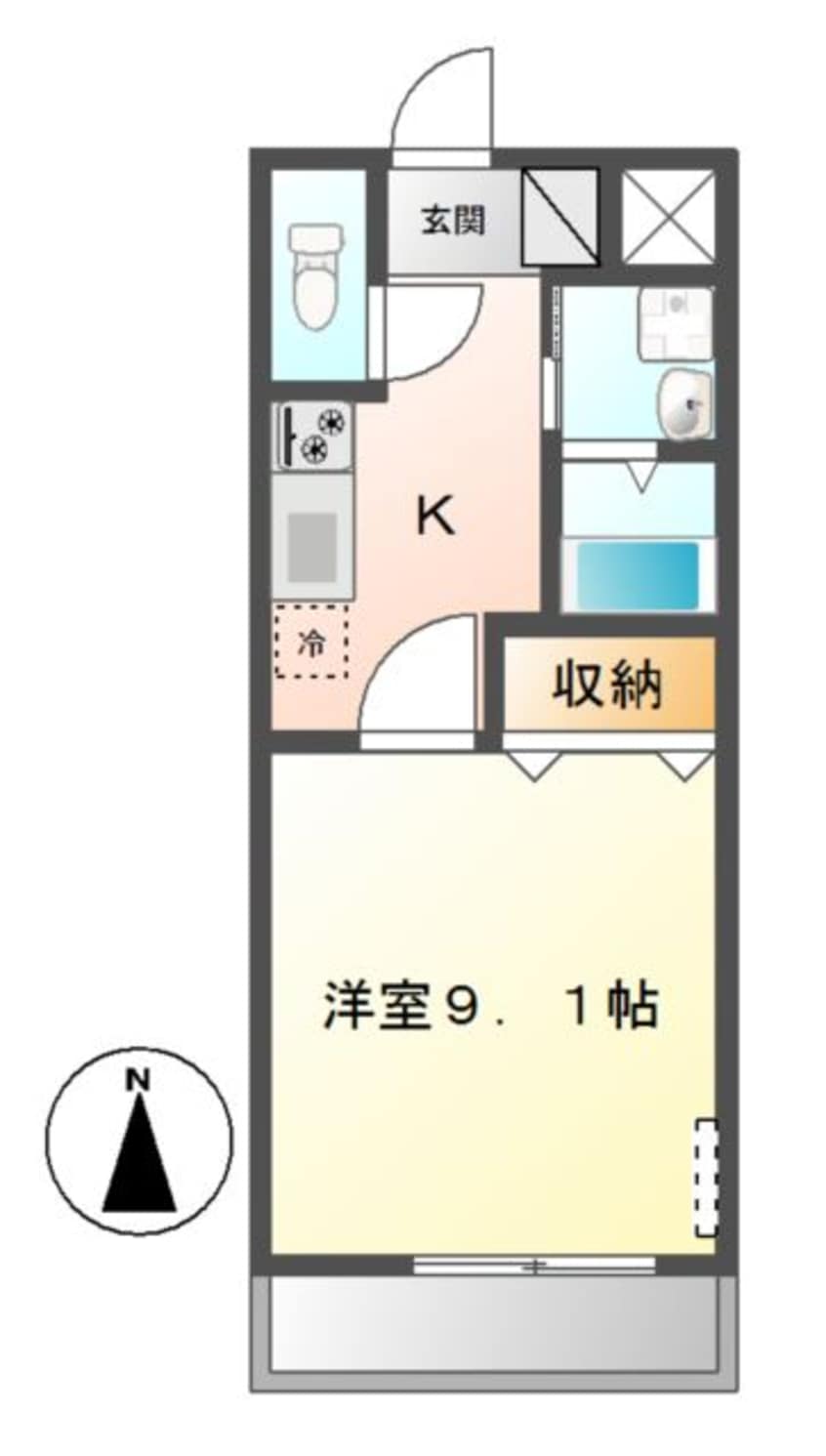 間取図 フロイデハイムみどりの
