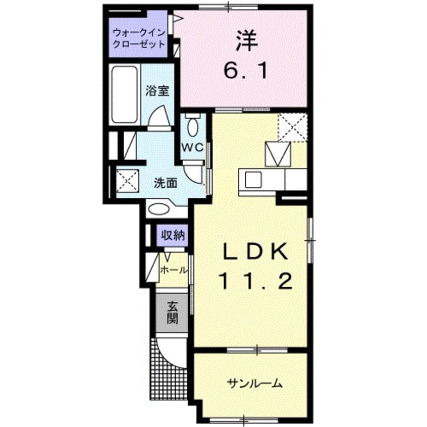 間取図 ヴィラ・エレガントα
