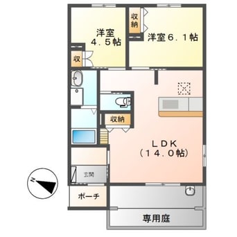 間取図 レジデンスヒルズ　ノースコート