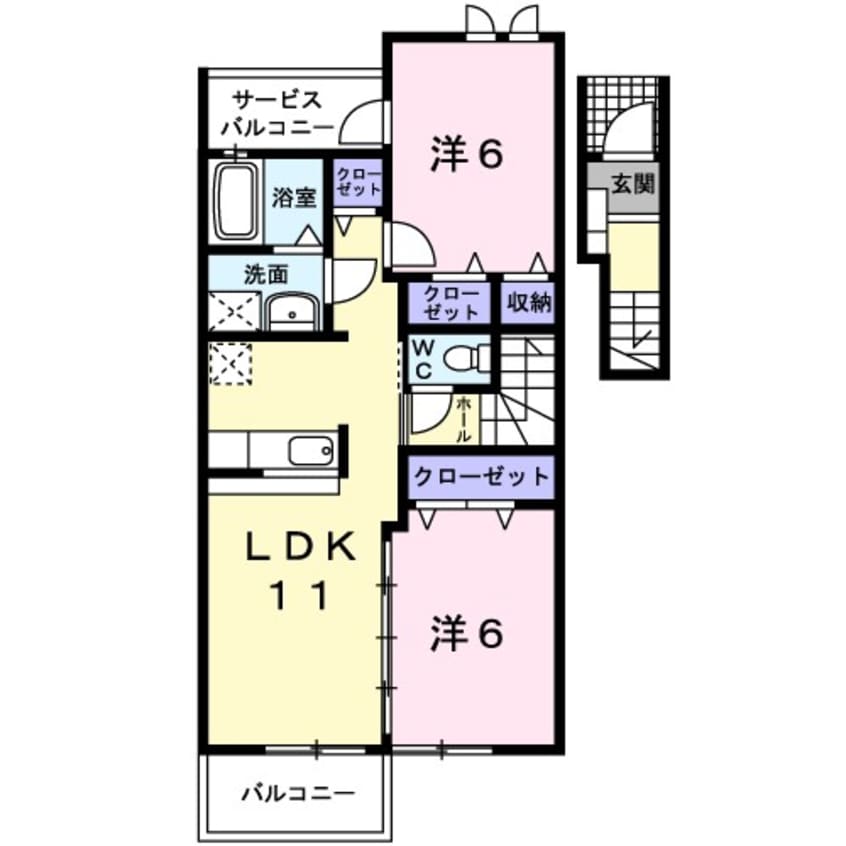 間取図 サニーエンジェル