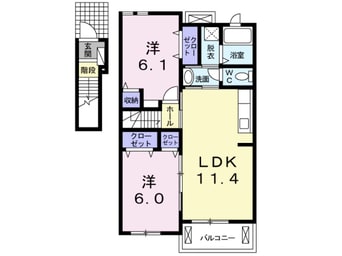間取図 ビラ　ステージ　ｅｔ　II