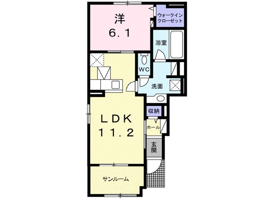 間取図 ペリドットＡ