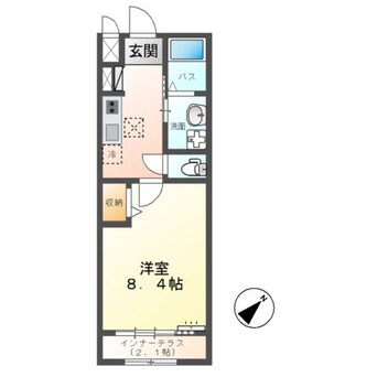 間取図 つくば市陣場新築アパート（仮