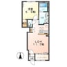 ルーチェII 1LDKの間取り