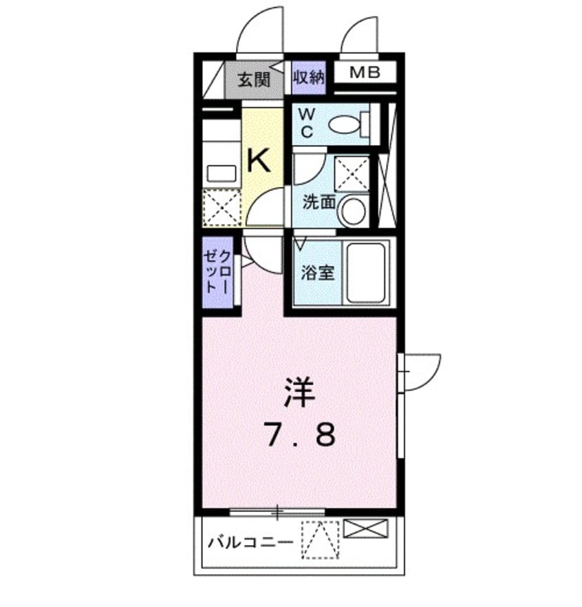 間取図 ドミール桜井