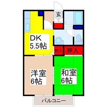 間取図 サンライトパストラル　A