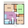 ひまわりハイツ（常総市） 2LDKの間取り