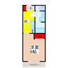 ルミエール（常総市） 1Kの間取り