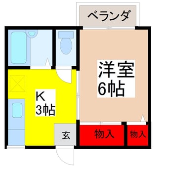 間取図 メイセイドミトリー