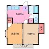 ベルフラット 2DKの間取り
