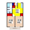 リベラ 2DKの間取り
