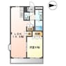 アルファビレッジ豊岡 1LDKの間取り