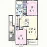 小張プレイスI 2LDKの間取り