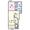 小張プレイスII 1LDKの間取り