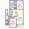 小張プレイスI 2LDKの間取り