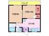グリーンハイツ（常総市） 2DKの間取り