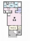 サニー　アヴニール 1Rの間取り