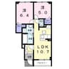 グランピア 2LDKの間取り