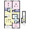 グランピア 2LDKの間取り