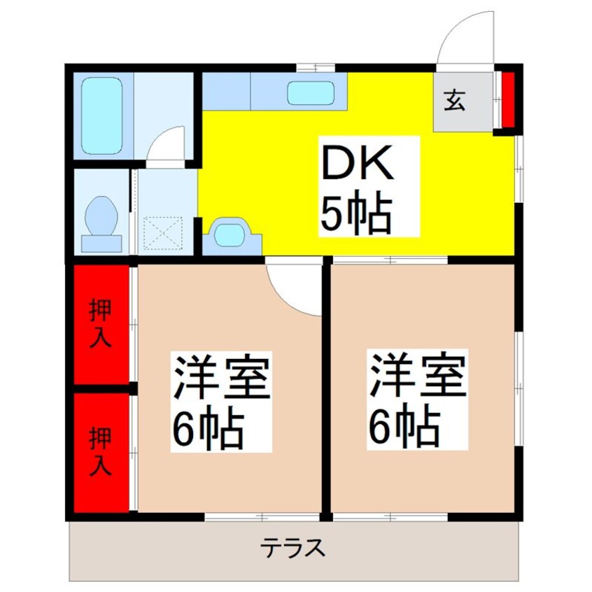 間取図 渡辺ハイツ