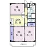 アイランドマンション 3DKの間取り