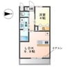 ユニヴェール 1LDKの間取り