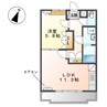 クレメント駒木Ｃ 1LDKの間取り