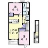 白山ヒルズII　壱番館 2LDKの間取り