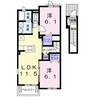 Ｃａｓａ　ＳｅｒｅｎｏI 2LDKの間取り