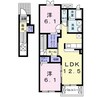 メゾン　ド　アヴェニール　Ｃ 2LDKの間取り