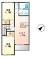 ＨＥＡＤＬＥＹ　ＧＲＡＮＧＥ 2LDKの間取り