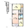 エターナルプレイス 2LDKの間取り